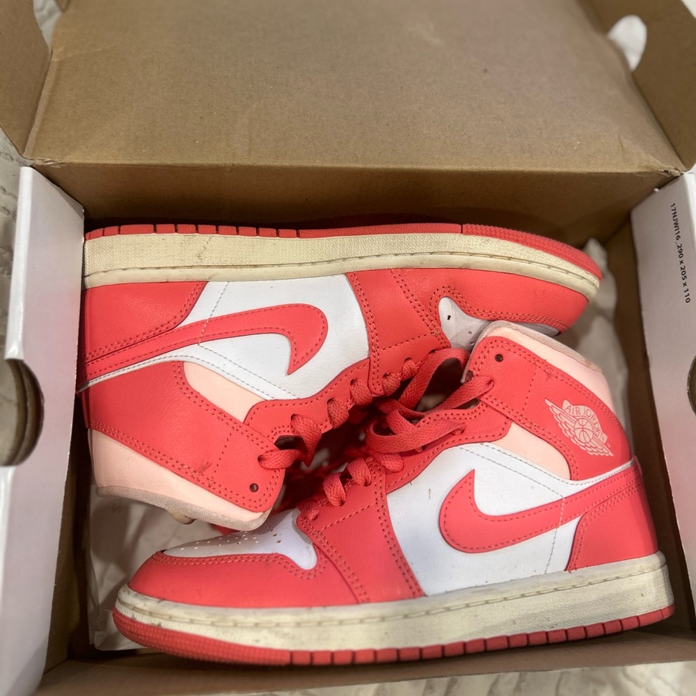 Jordan Women's Sneakers - Red and White